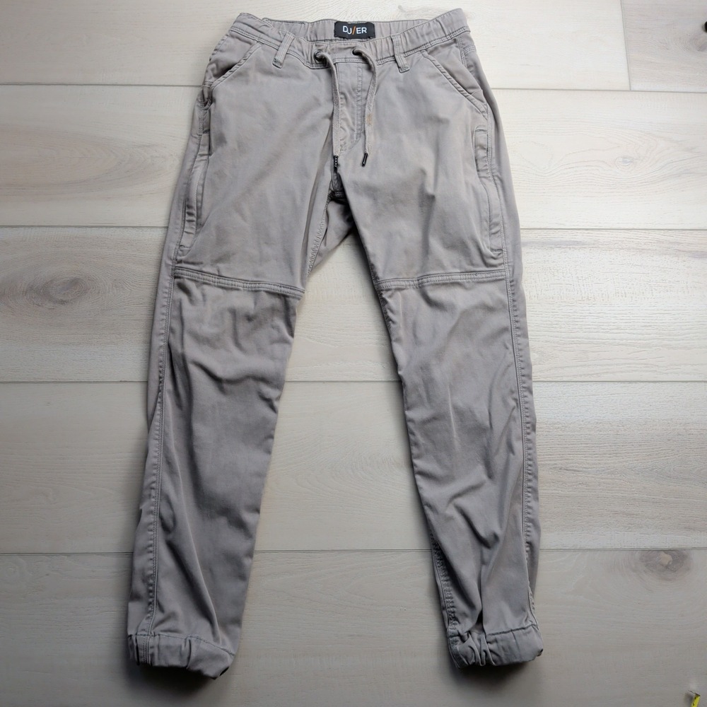 DU/ER Duer Jogger Pants Mens 30x28 Live Lite T2X Slim Fit Khaki‎ T2X07-29